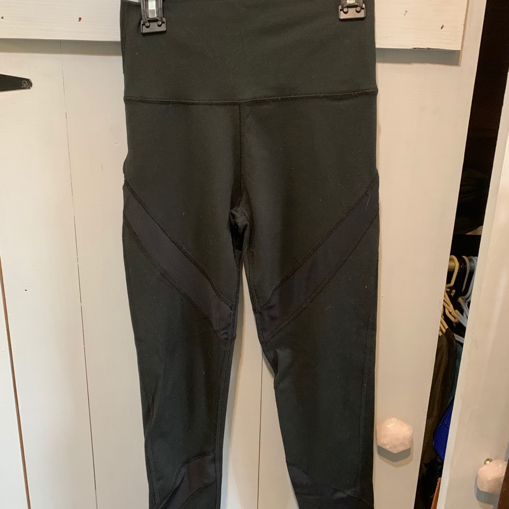 Aerie Leggings With Mesh Stripes